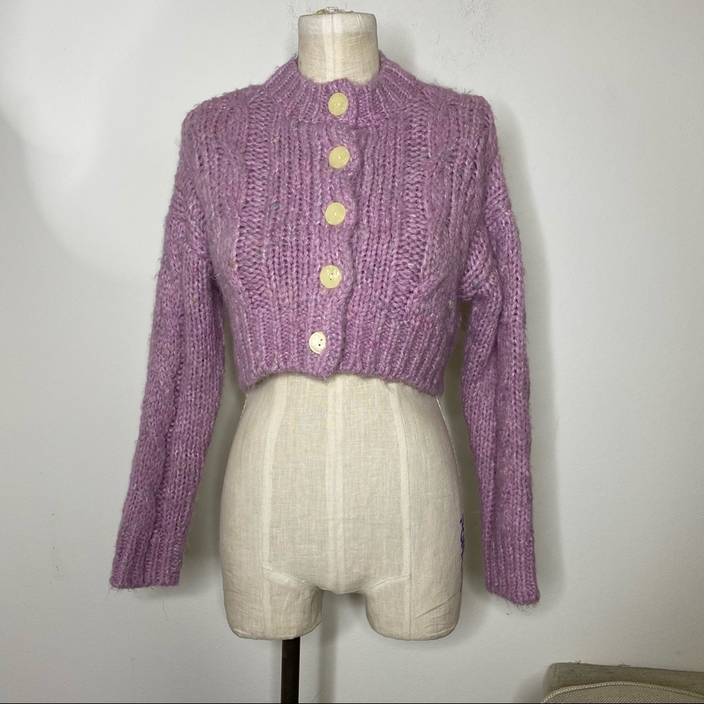UO Cameron Cable Knit Cardigan - Picture 5 of 8